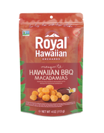 frontside of hawaiian BBQ macadamias- royal hawaiian orchards