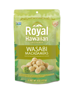 
            
                Load image into Gallery viewer, front of wasabi macadamias- royal hawaiian orchards
            
        